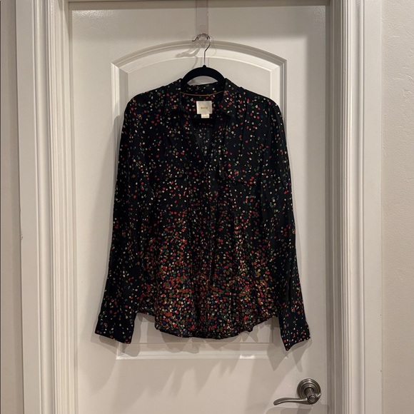 ♥️Flattering Anthropologie Maeve Multicolor Blouse♥️ - Picture 5 of 6